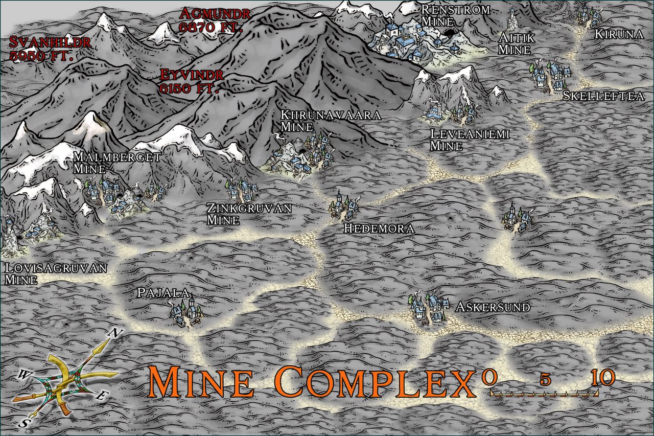 Nibirum Map: mine complex by Ricko Hasche